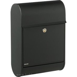 Postkasse SORT - Topbetjent brevindkast : ALLUX 8900